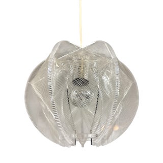 Acrylic Glass Hanging Lamp attributed to Paul Secon for Sompex, 1960s For Sale