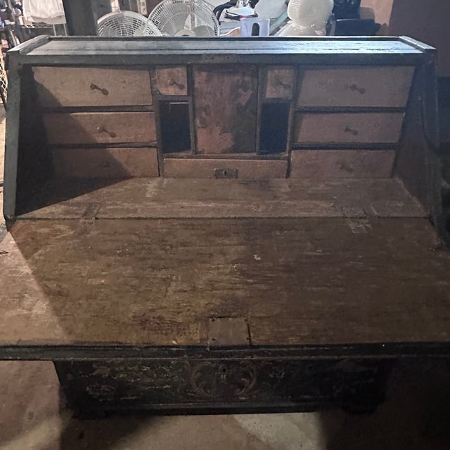 Wood 19th Century Painted Secretary For Sale - Image 7 of 12