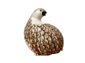 Vintage Porcelain Quail Bird Figurine by B. Jackson