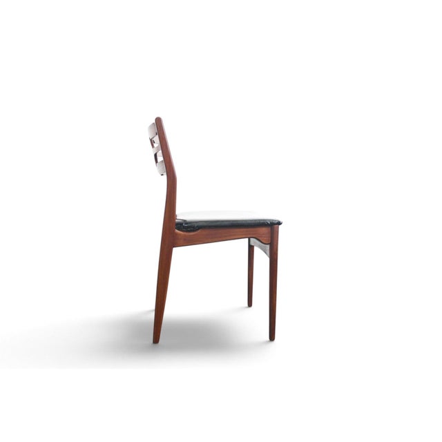 Brown 1960s Set of Six Danish Modern Dining Chairs in Teak For Sale - Image 8 of 13