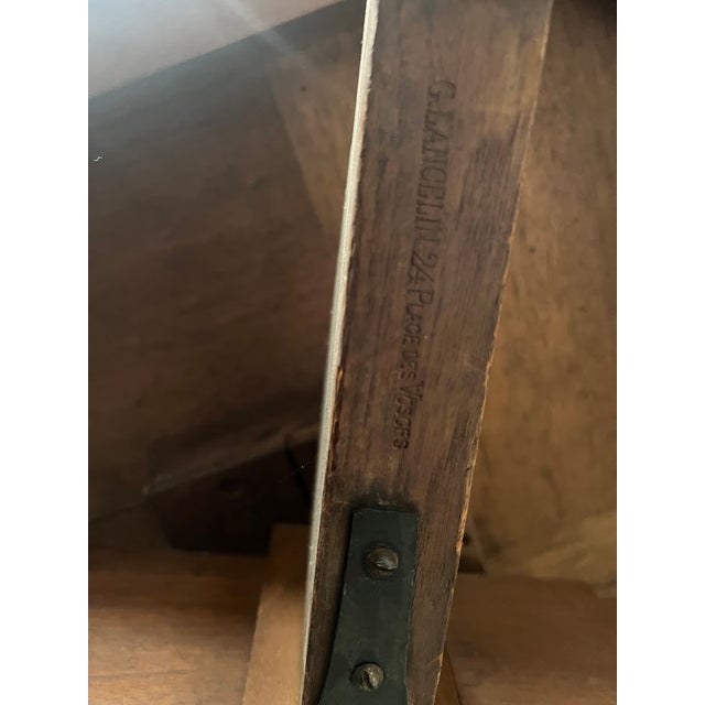 Brown Walnut Rotating Bookcase, 20th Century For Sale - Image 8 of 15