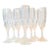 Vintage French Crystal Champagne Flutes- Set of Eight For Sale