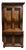 Bookcase or Display Cabinet Burl Wood and Twist Columns, Mid 20th Century For Sale