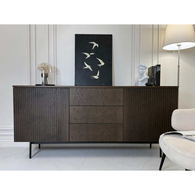 Elite Credenza - Sideboard Wood Oak & Bio For Sale - Image 4 of 11