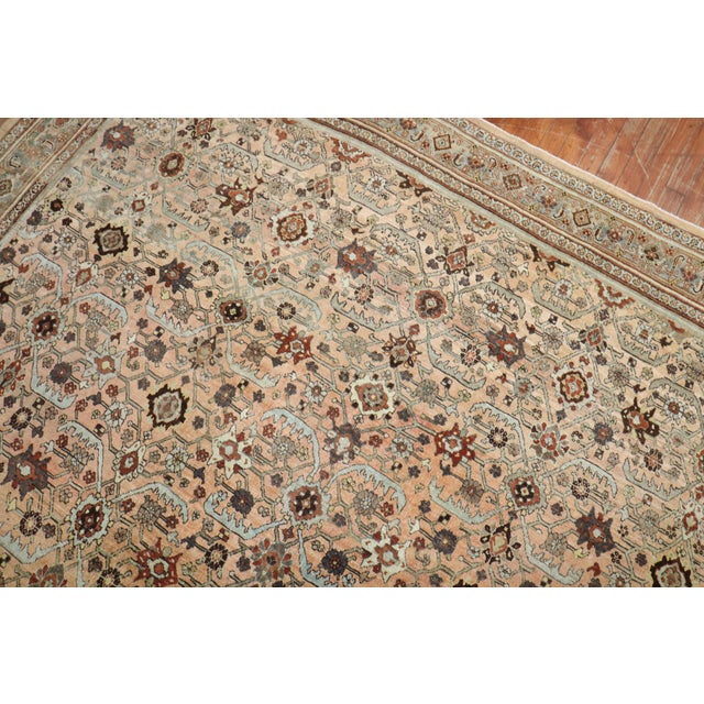 Brown Antique Zabihi Collection Persian Bidjar Rug - 8'3" x 11'6" For Sale - Image 8 of 12