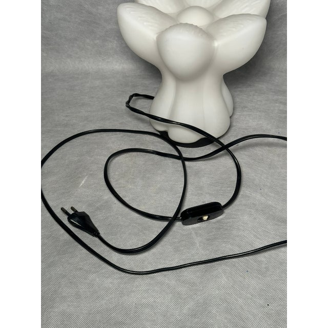Black Flower-Shaped Table Lamp from Glashütte Limburg, Germany, 1970s For Sale - Image 8 of 12