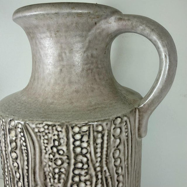 Brutalist Model 7652-45 Relief Floor Vase by Carstens Tönnieshof, 1970s For Sale - Image 4 of 14
