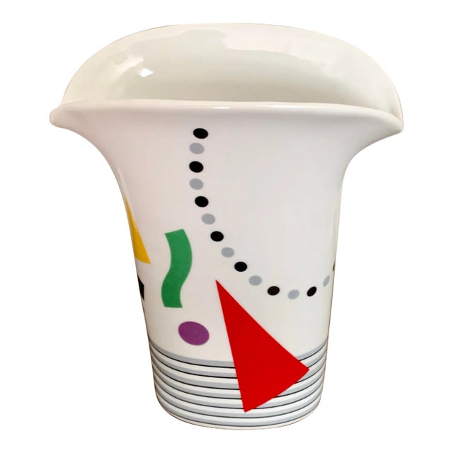 Vintage Modern Contemporary Small Porcelain Vase For Sale