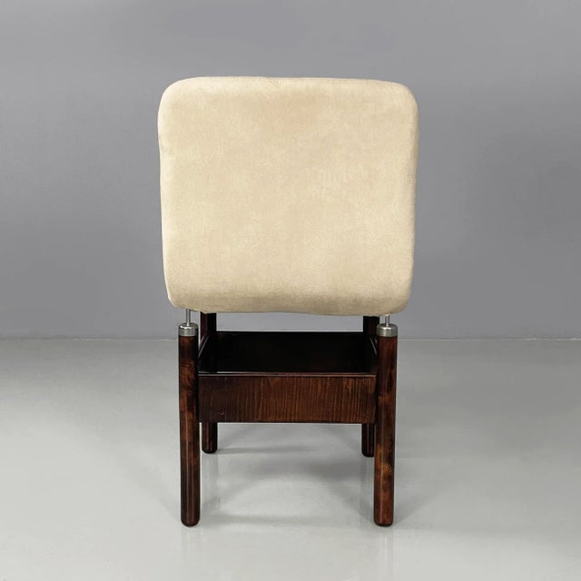 Italian Modern Wood and Metal Chairs by Vittorio Introini for Saporiti, 1960s, Set of 6 For Sale - Image 6 of 15