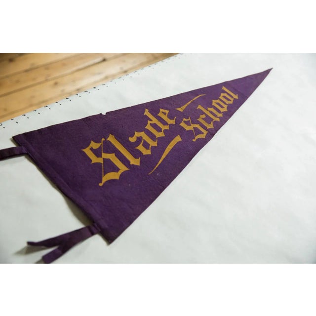Antique Slade School Felt Flag Pennant For Sale - Image 4 of 5