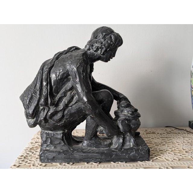 Pair of Renoir's Famed "Fire" and Water" Figures; Vintage Copies, by Austin Productions For Sale - Image 10 of 12