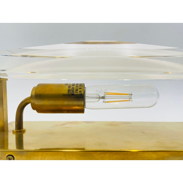 Hollywood Regency Kate Spade New York “Castle Peak” Brass & Crystal Wall Sconce For Sale - Image 15 of 16