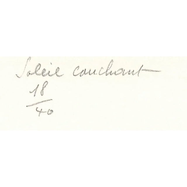 1957 Engraving "Soliel Couchant" (Setting Sun) by Jean Couy For Sale - Image 4 of 5