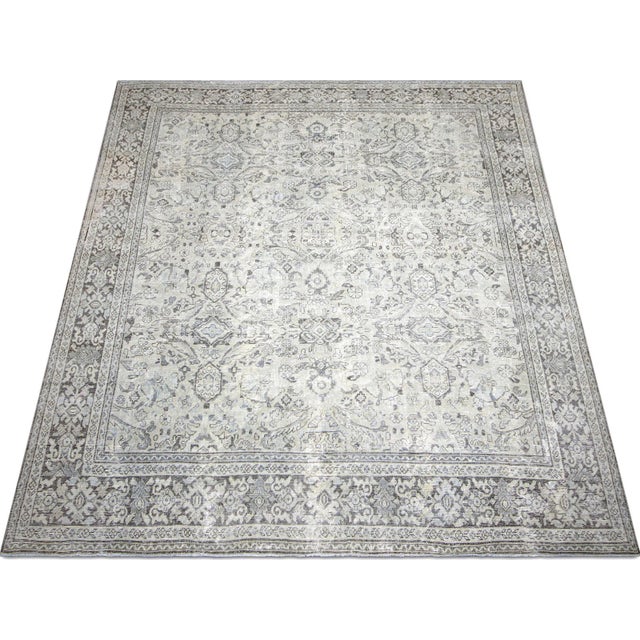 1940s 1940s Persian Mahal Rug For Sale - Image 5 of 6