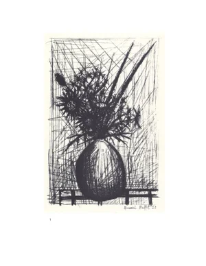 1967 Lithograph #1 Thistle by Bernard Buffet