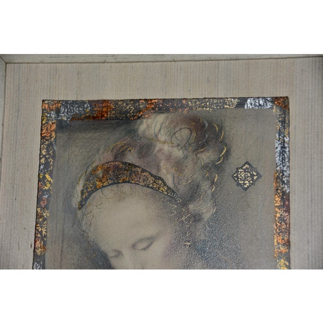 Csaba Markus 'Cassandra' Original Museum-Quality Painting Mixed Media For Sale - Image 9 of 12