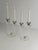 A pair of Art Deco acrylic glass and chrome candelabras, made in England circa the 1930s, combining clear geometric forms...