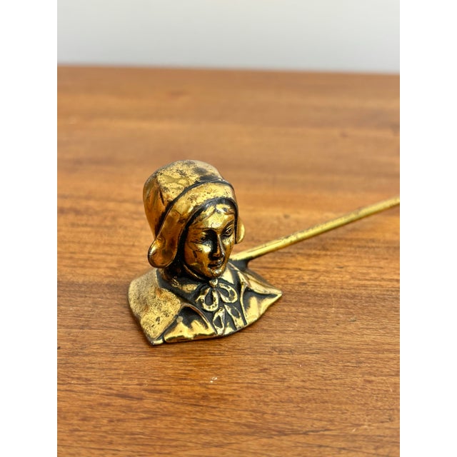 Vintage brass candle snuffer featuring an angel figure is the perfect holiday gift accompaniment with a candle. Practical...