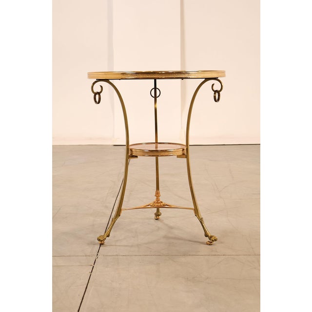 Mid 20th Century Neoclassical Style Pair of Marble Top Gueridon Side Tables For Sale - Image 17 of 18