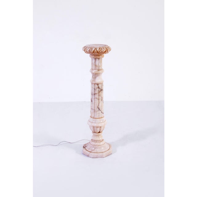 Italian Marble Column with Lighting, 1950s For Sale - Image 14 of 18