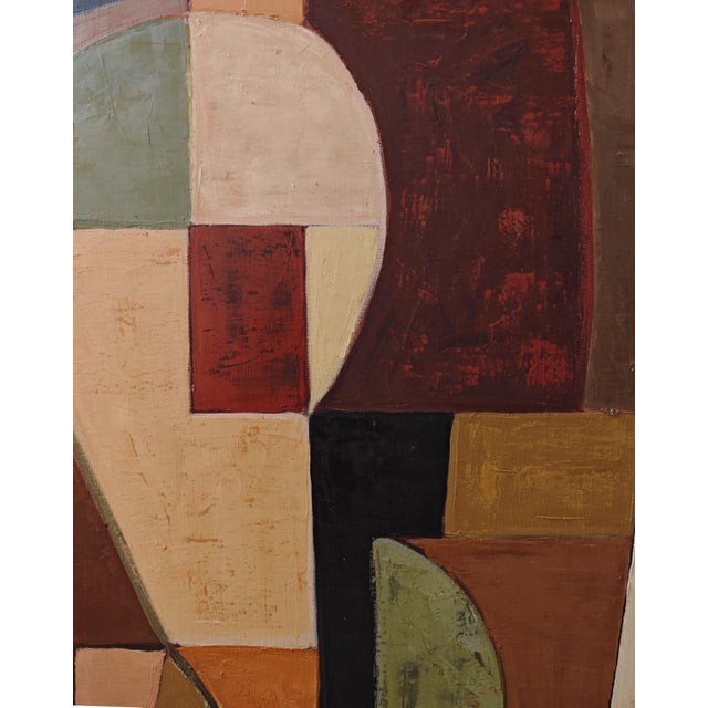 Axe Interieur, Abstract Contemporary Geometric Painting, Framed by Sophie Dumont For Sale - Image 6 of 9