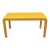 Vintage Hollywood Regency Orange Vinyl Laminate Parsons Style Dining Table Desk For Sale