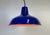 Industrial Blue Enamel Factory Pendant Lamp, 1960s For Sale - Image 9 of 17