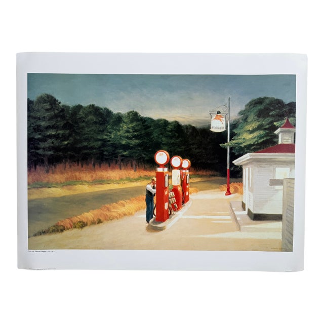 After Edward Hopper (1882-1967), Gas, 1940, Copyright Museum of Modern Art New York, Printed in Great Britain For Sale