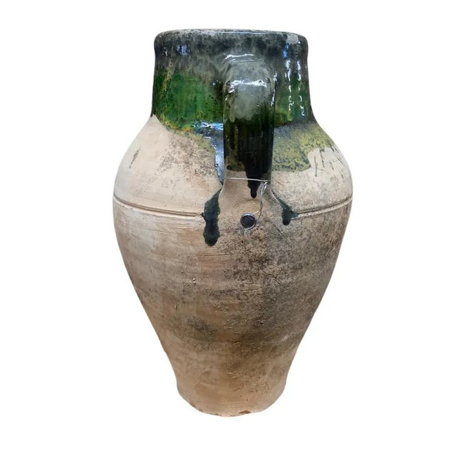 Vintage Turkish Terracotta Oil Jar For Sale - Image 4 of 6