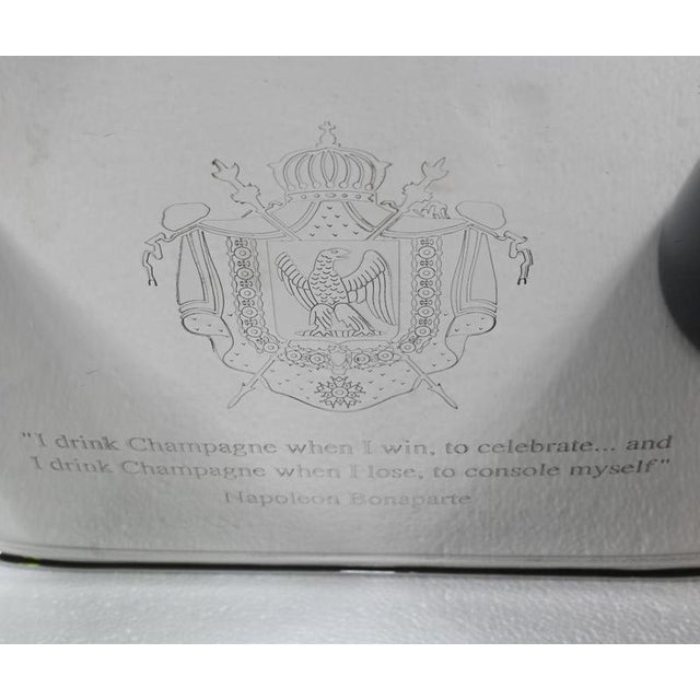 Wonderful large french silver plate wine cooler that can hold 8 bottles what a great accessory for any party great patina...