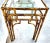 Gold Vintage Nesting Tables Gilded Faux Bamboo Set of 3 For Sale - Image 8 of 9