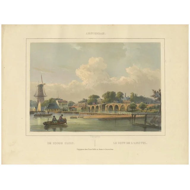 C. Springer, Hoge Sluis, 1850, Lithograph on Paper For Sale - Image 10 of 10