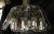 Mid 20th Century Smoked Glass and Chrome Chandelier in the Style of Fredrick Raymond For Sale - Image 10 of 13