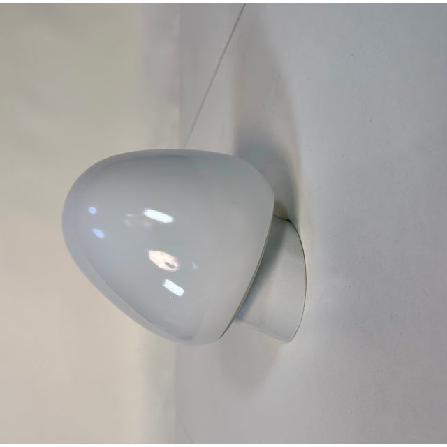 Ceramic Strawberry Porcelain & Opaline Glass Wall Lamp by Wilhelm Wagenfeld for Lidner, Germany, 1950s For Sale - Image 7 of 16