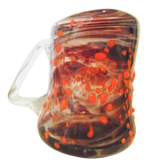 Mid-Century End of the Day Art Glass Beer Mug
