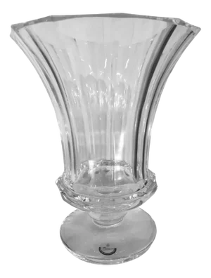 Large Crystal Vase by Moser for Moser, 1980s