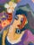 1990s Isaac Maimon Painting of Two Fashionable Women at Cafe For Sale - Image 5 of 9