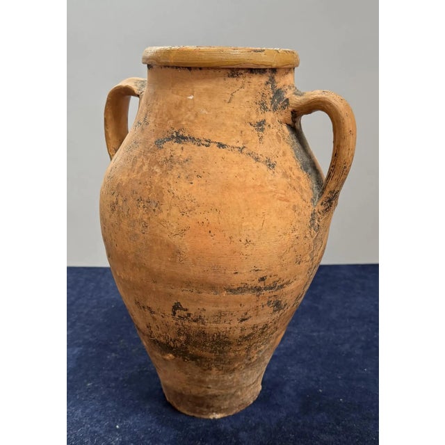 Late 19th Century 19th Century Turkish Glazed Terracotta Pot With Handles For Sale - Image 5 of 5