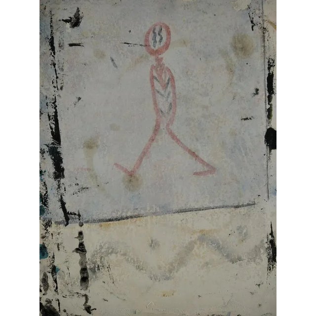 Domingo Millan, Composition, 1986, Mixed Media on Paper For Sale - Image 4 of 5