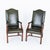 Georgian Revival Gainsborough Chairs in Leather, 1900, Set of 2 For Sale - Image 4 of 5