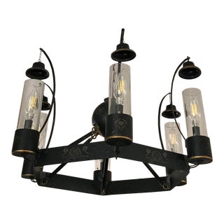 French Iron Chandelier For Sale