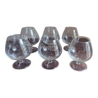 1970s A Set of Six Rémy Martin Cognac Glasses For Sale