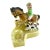 Vintage 1940's Hiten Japan Porcelain Equestrian Desk Caddy With Horse & Dogs For Sale