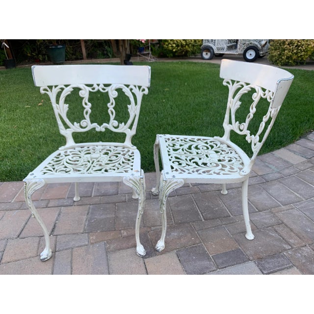 Vintage Arthur Court Style Dining Table & 4 Chairs For Sale - Image 10 of 12