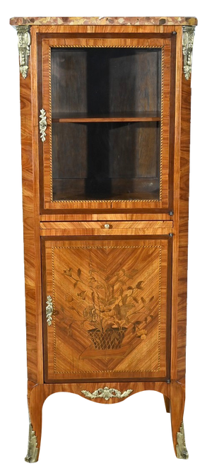 Small Early 20th Century Louis XVI Transition Showcase