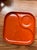 Mid-Century Modern 1970s 4 Mug and 4Plate Ingrid Ltd. Chicago Orange/Terracotta Melamine Set - 8 pcs For Sale - Image 3 of 10
