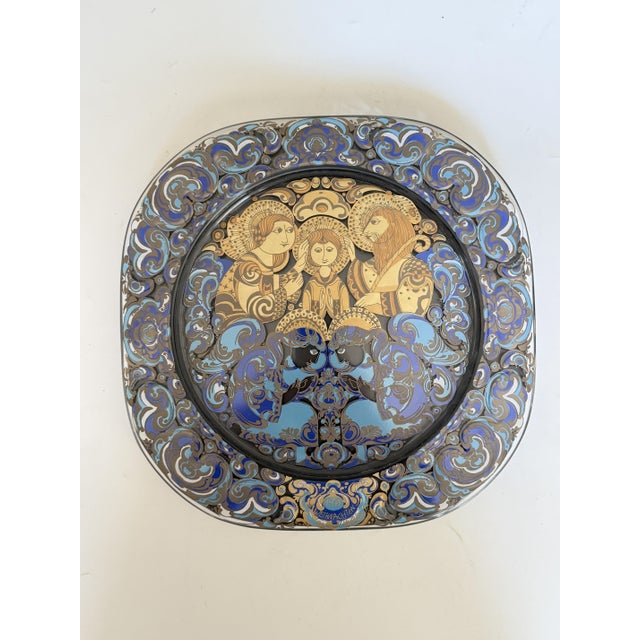 1970s The Holy Family Christmas Plate in Glass by Björn Wiinblad for Rosenthal Studio Line, 1979 For Sale - Image 5 of 6