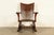 Mission J. Dieudonné Antique Belgian Mission Oak Arts & Crafts Rocking Chair, Circa 1910 For Sale - Image 3 of 14