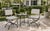 Metal 3 Pieces Vintage Turkish Cast Iron Patio Chairs & Side Table For Sale - Image 7 of 12