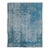 Antique Oushak Rug, Hand-Knotted Wool, Overdyed Blue, Turkey, 1920 For Sale